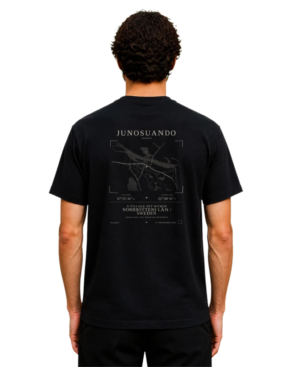 Junosuando T-shirt, black, back view