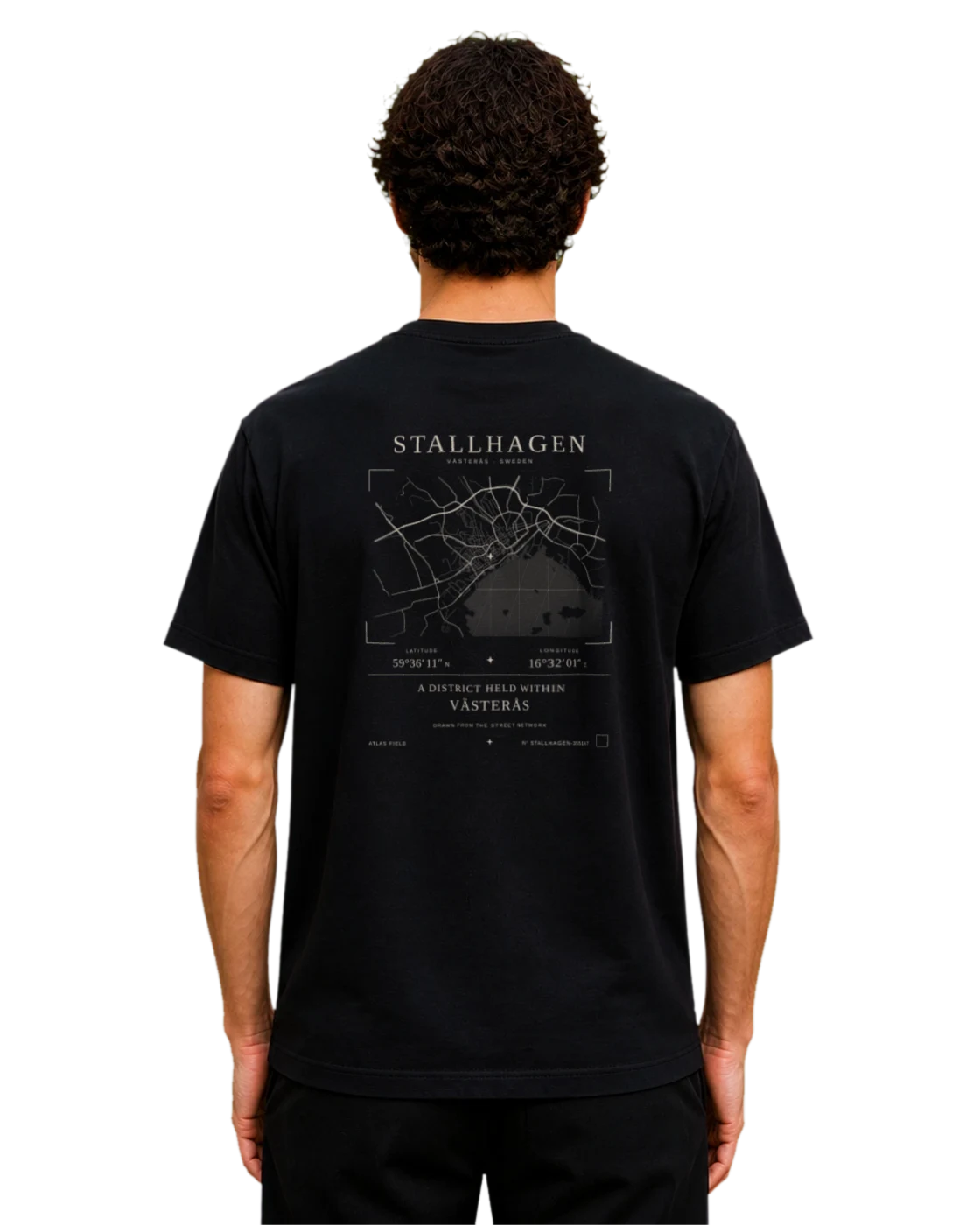 Stallhagen T-shirt, black, back view
