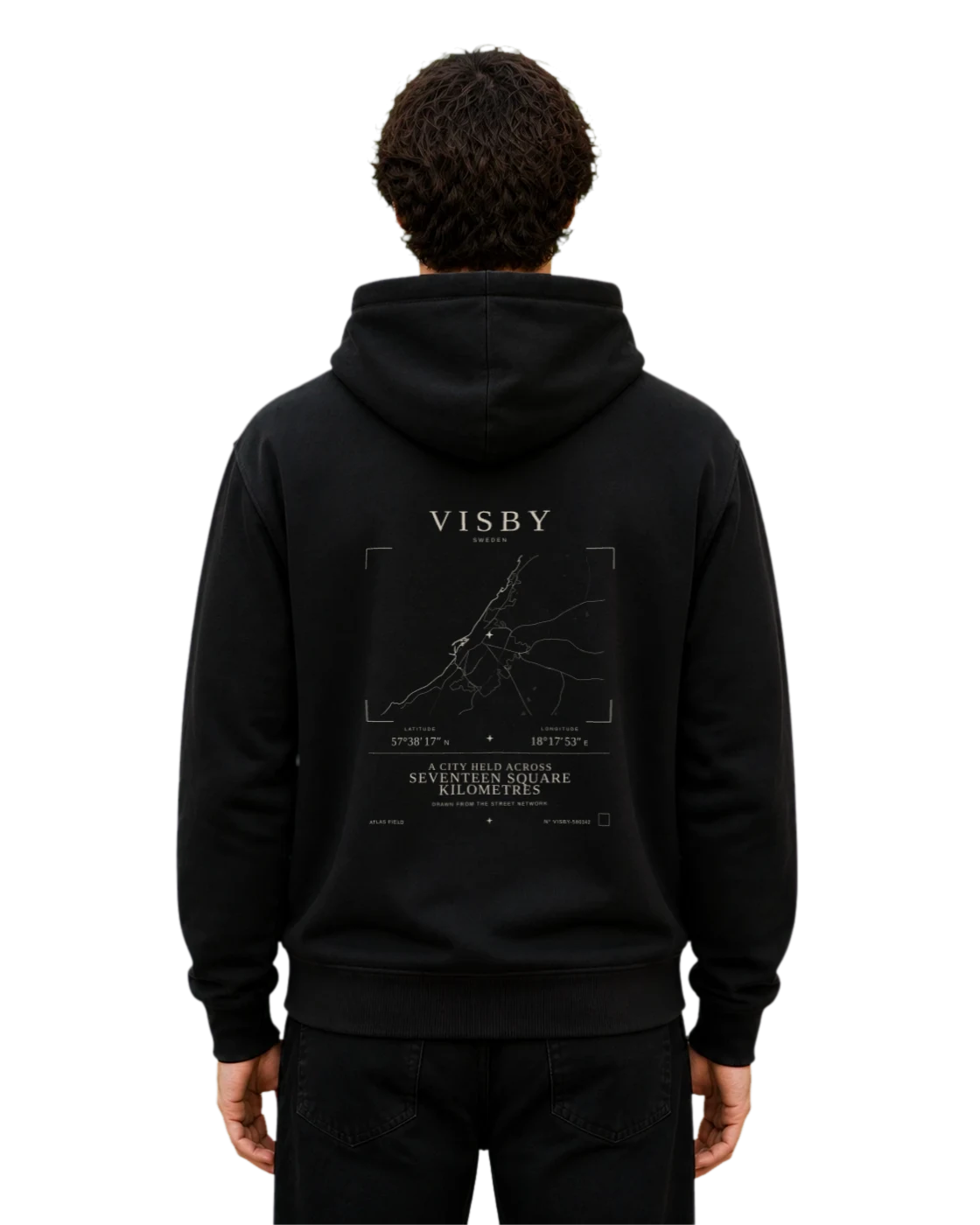 Aron wearing the Visby Atlas Signature