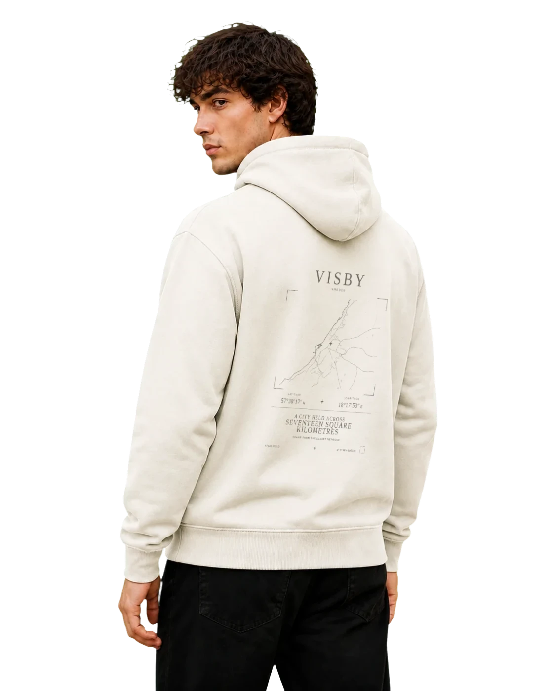 Aron wearing the Visby Atlas Signature