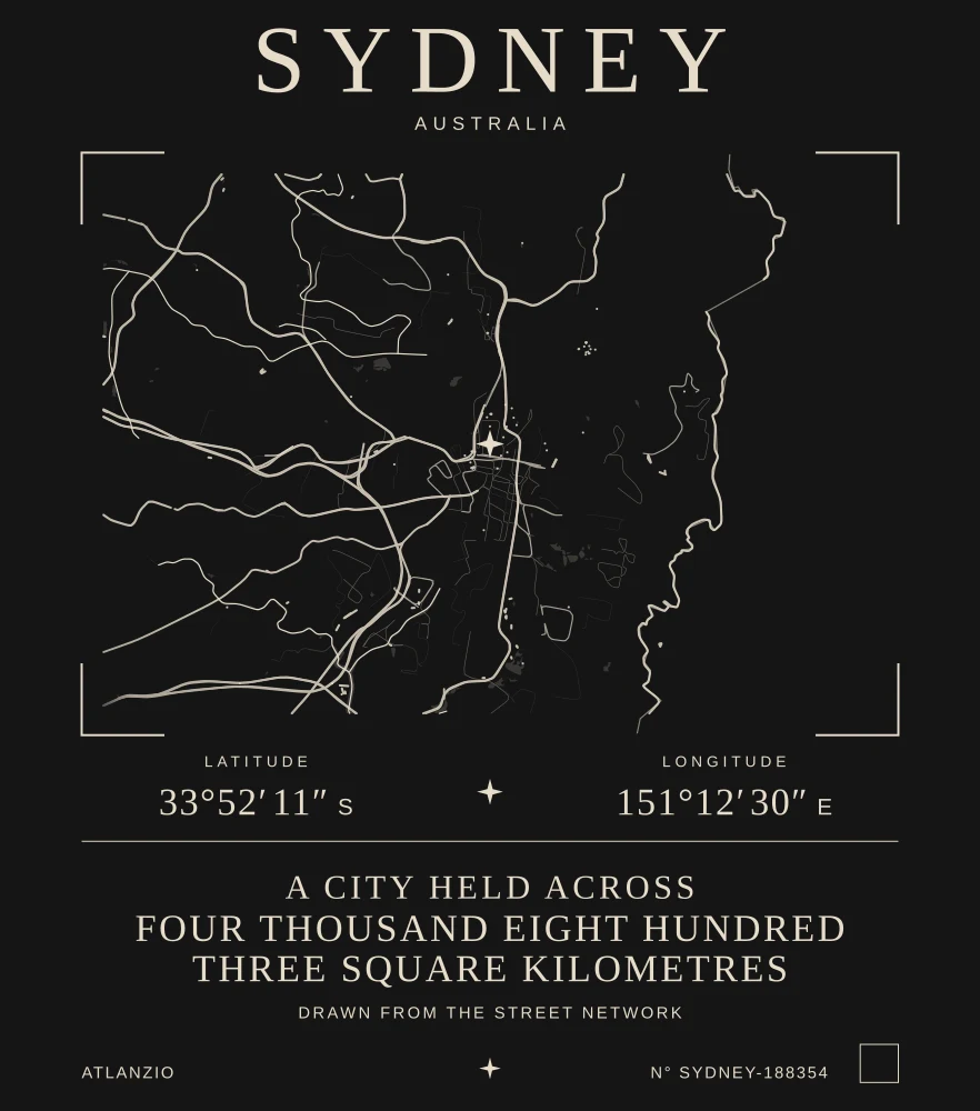 Sydney Atlas print