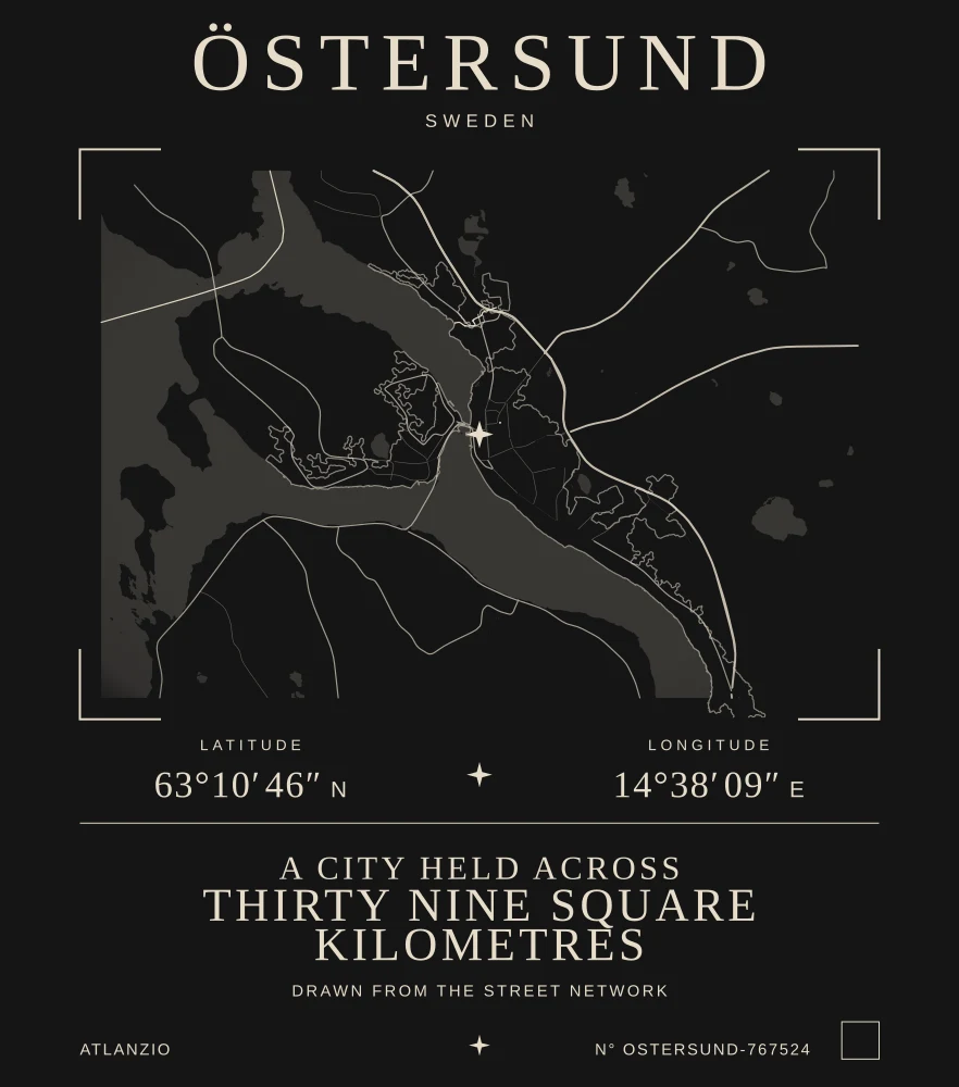 Östersund Atlas print