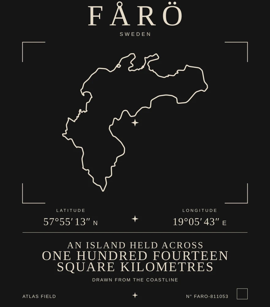 Fårö Atlas print