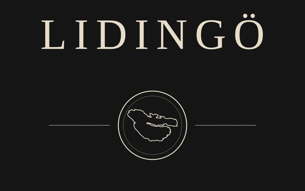 Front print for Lidingö