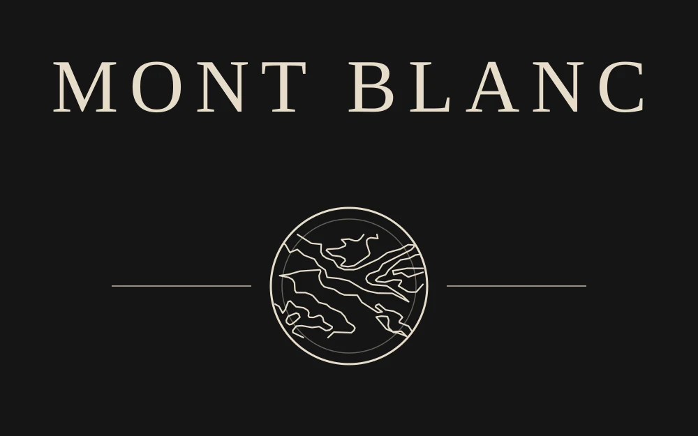Front print for Mont Blanc