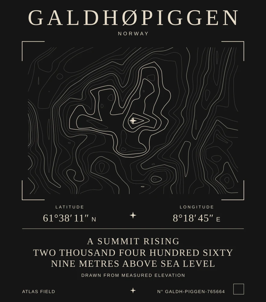 Atlas Signature for Galdhøpiggen