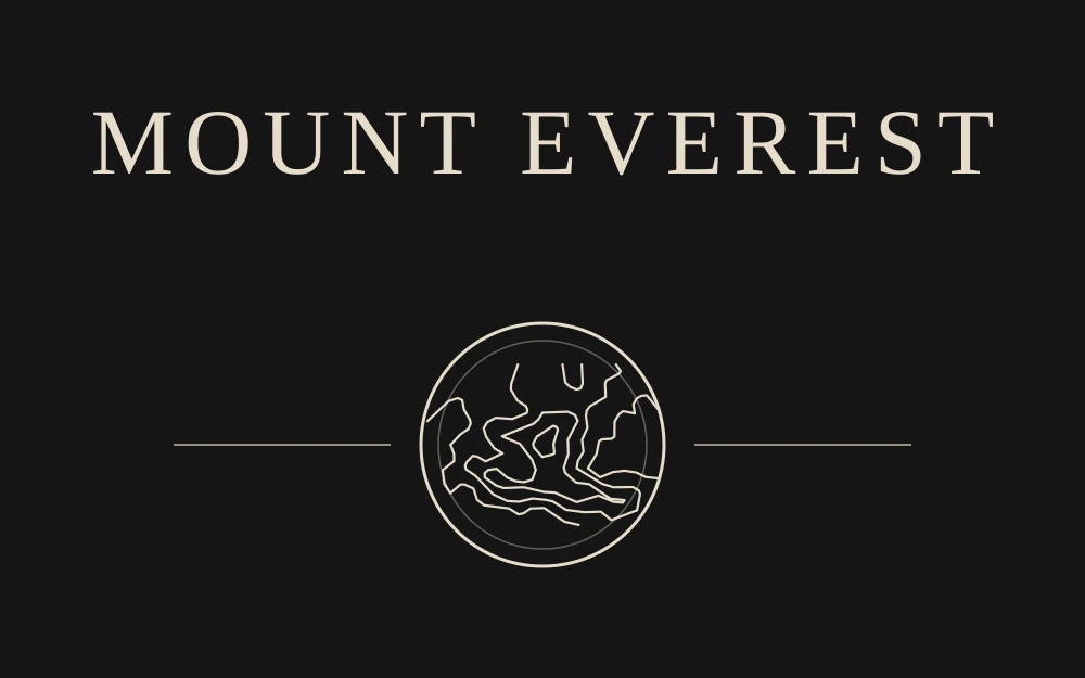 Front print for Mount Everest