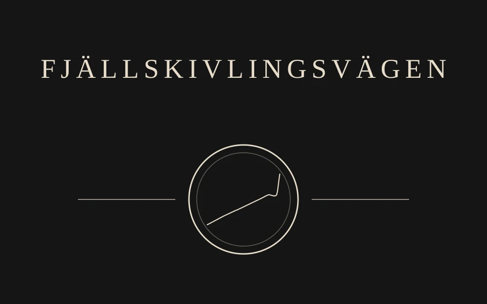 Front print for Fjällskivlingsvägen