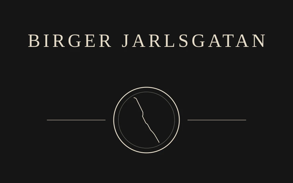 Front print for Birger Jarlsgatan