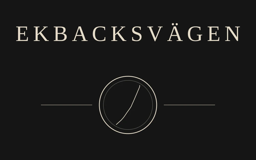 Front print for Ekbacksvägen