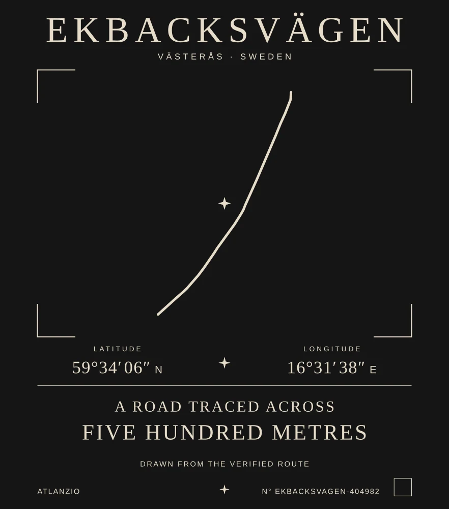 Ekbacksvägen Atlas print
