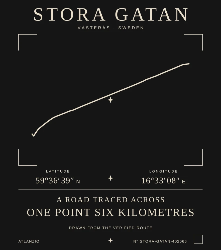 Stora gatan Atlas print