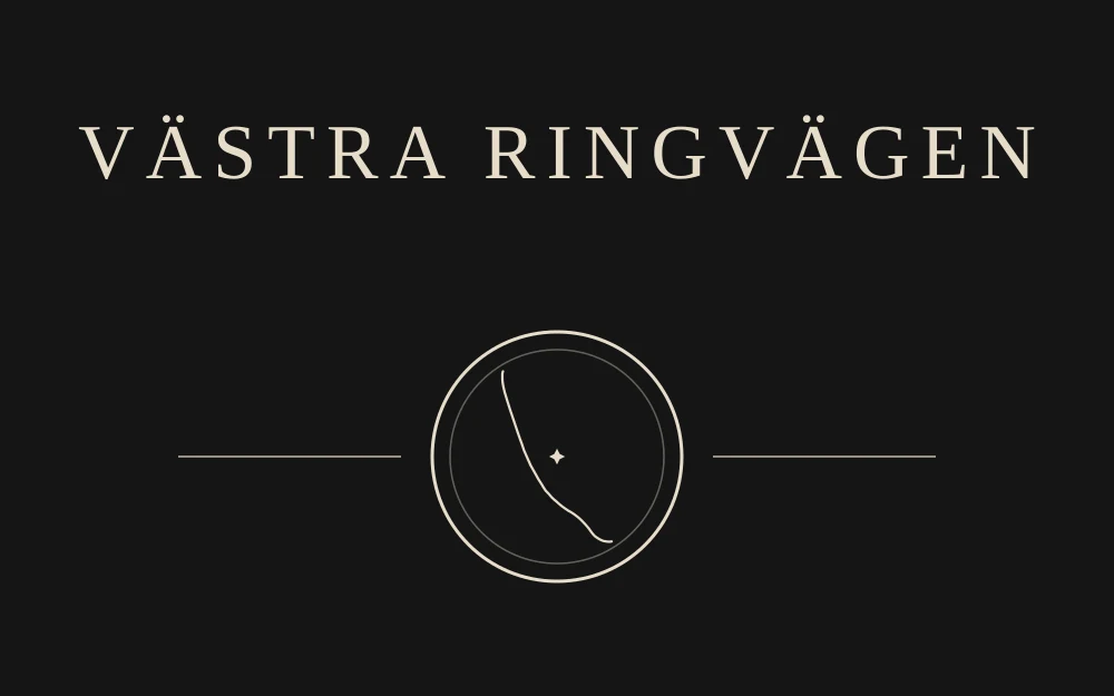 Front print for Västra Ringvägen