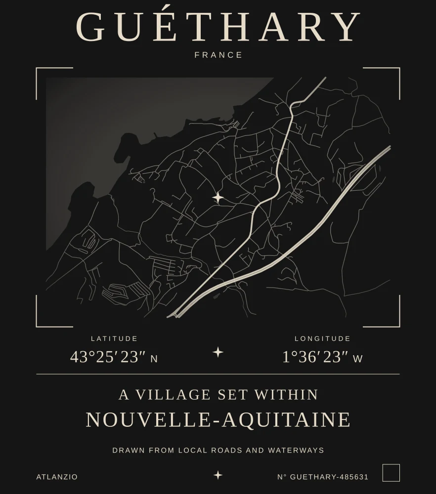 Guéthary Atlas print